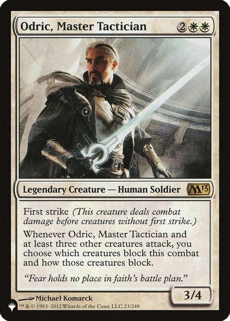 mtg odric master tactician|edhrec odric.